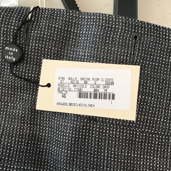 Thom Sweeney Steel Gray Two Button Suit SZ 46/US36 - Picture 8 of 11